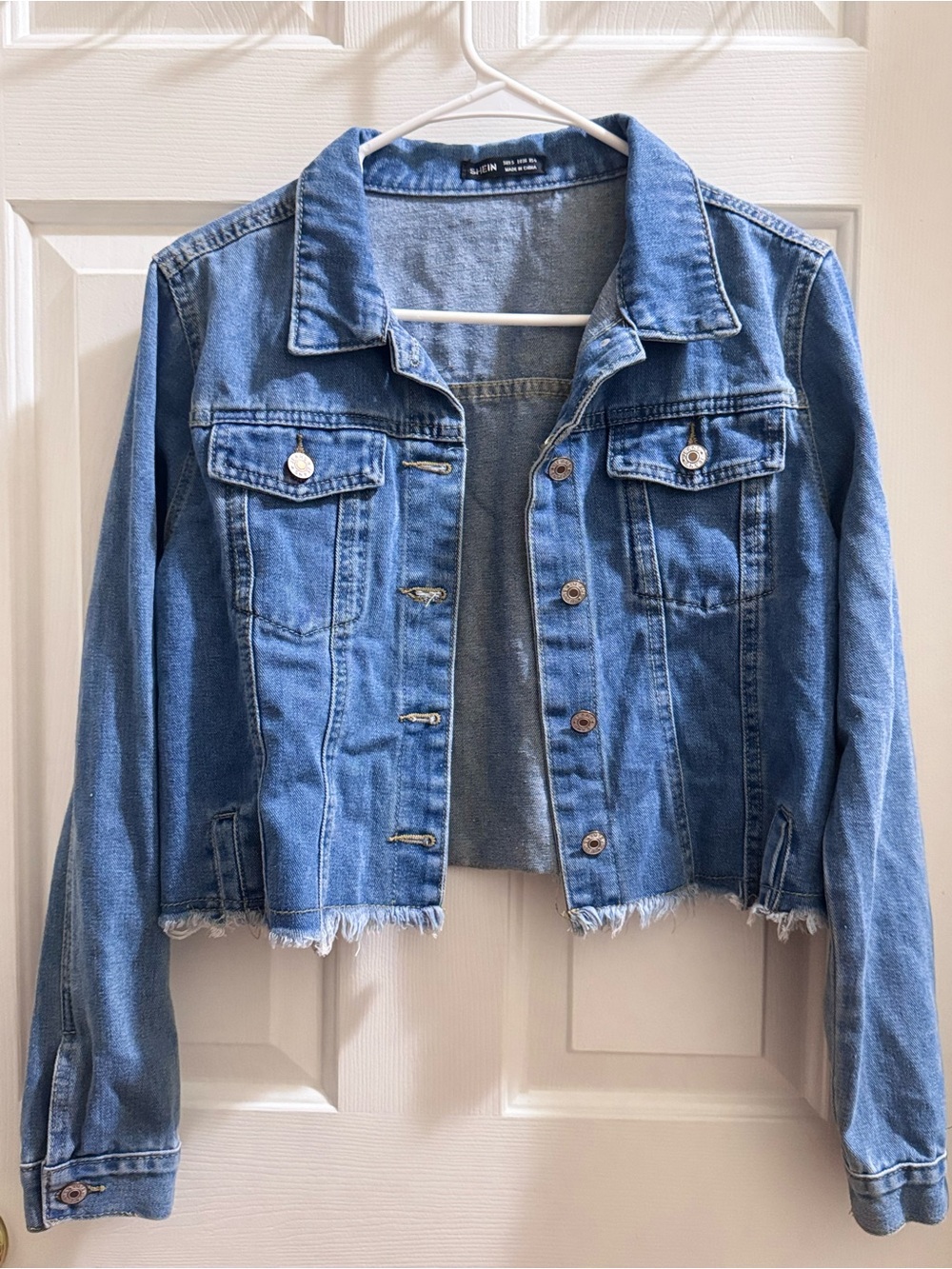 Denim Crop Jacket - Blue